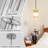 1-Light Modern Crystal Single Pendant Light With Adjustable Height -465480787