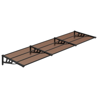 Dakota Fields 297.5 cm W x 90 cm D Plastic Patio Awning