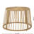 Style Chair & Side Table - Beige Cushion, Brown Iron And 100% ,