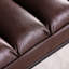 Banc rembourré à base en métal brun foncé pour la chambre à coucher et le vestibule - Rembourrage en éponge de qualité supérieure, assemblage facile, charge maximale de 220 lb, brun, revêtement en polyuréthane, rembourrage, capacité