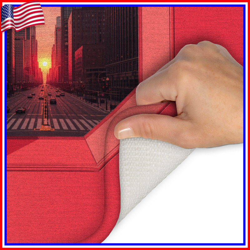 Tapis de bain City Street Sunset, L 34 po x L 21 po