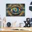 Art mural en verre acrylique 16 po x 12 po «psychedelic œil 3» par Rey Klimt