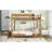 Twin Over Twin Bunk Bed With Boucle Upholstered Headboard And Footboard,Ladder, Safety Guardrails,Rubber Wooden Bunk Bed,Natural