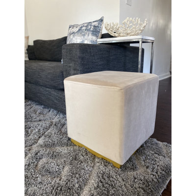 Alanieta Velvet Ottoman