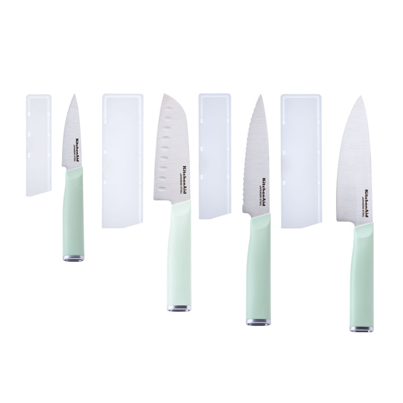 Kitchenaid Classic Chef Knife Set, 4 Piece, Blue/Black/White