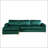 Shannon Velvet Sectional Sofa with Chaise