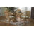 bali & pari Natala Rattan Dining Table - Handwoven Wicker Tulip Table, Pedestal Frame Centerpiece for Dining Room or Kitchen