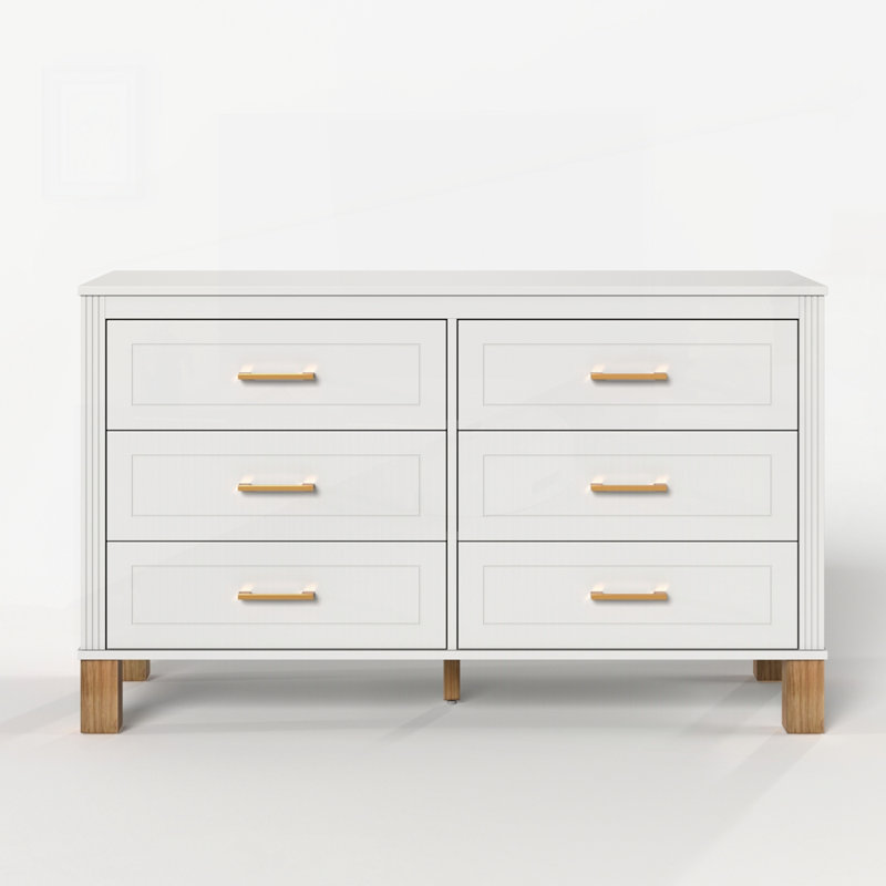 Wooden Entryway Table with Pre-Installed, White