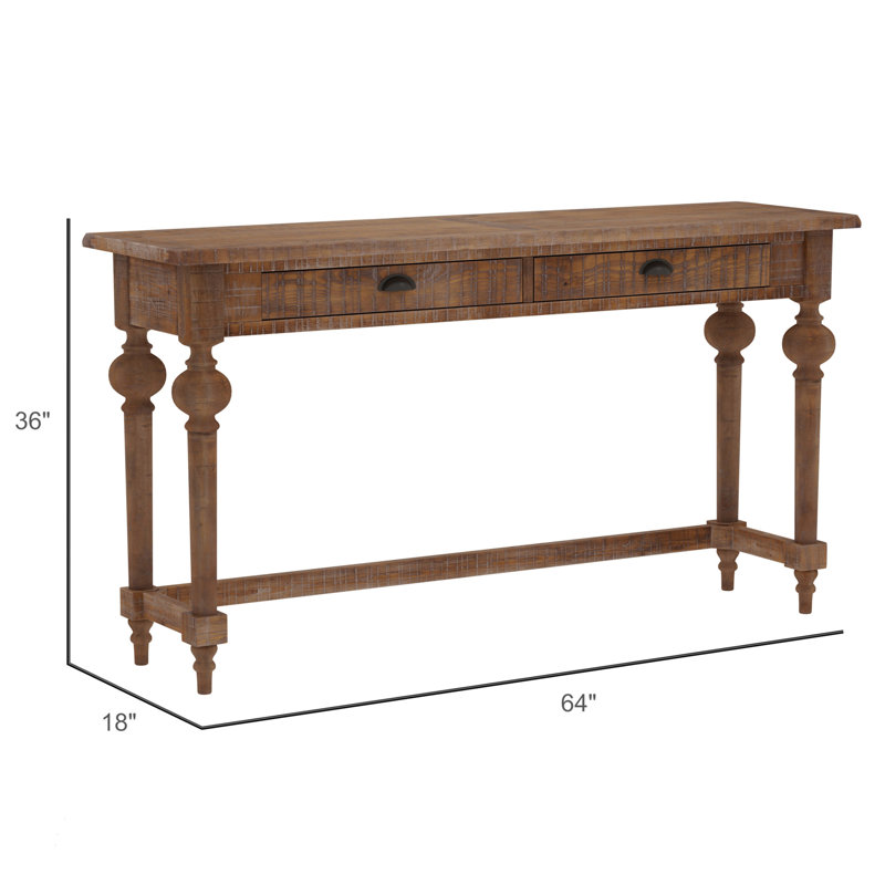 Console Ludin Brown avec 3 tabourets