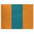 Orange brulé / bleu sarcelle foncé du Pacifique