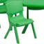 Ensemble de table d'activité rectangulaire avec chaises en plastique pour enfants de 7 pièces Goddard-9892135