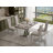 Collina Faux Marble Top Metal Base Dining Table-1814300674