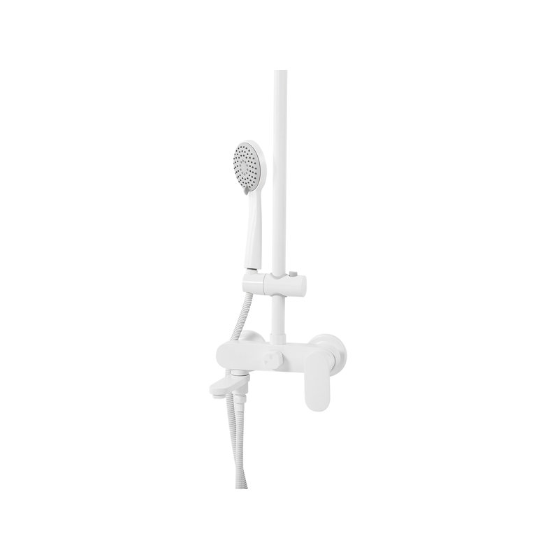Milsom Thermostatic Shower with Dual Shower Head, White