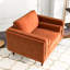 Fauteuil Meilani en velours de 105,41 cm de large-618874892