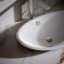 Lavabo de salle de bain vasque ovale en métal avec trop-plein Iron Plains ™-13616711