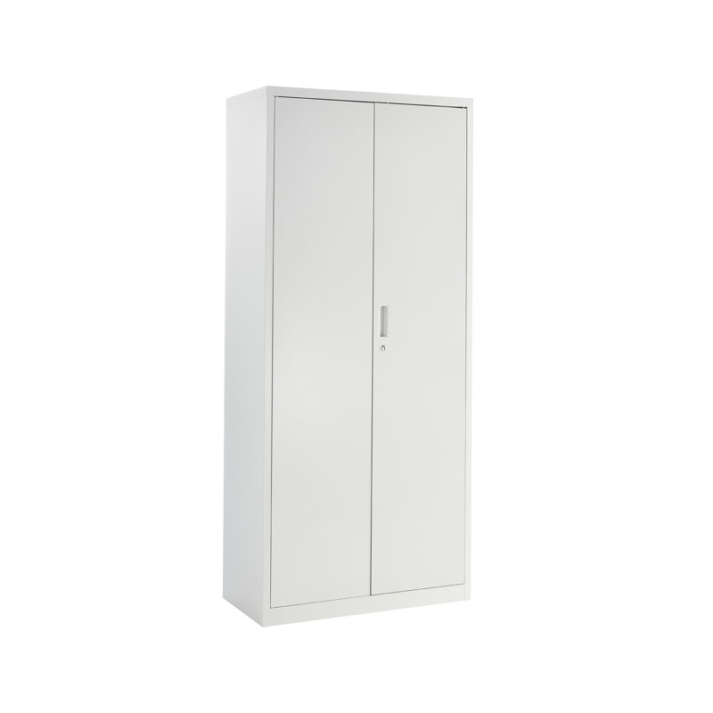 2 -Door 3 -Shelf Storage Cabinet, Grey - 80cm(w) x 40cm(d) x 180cm(h)