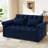 Velvet Tufted Convertible Sleeper Sofa Bed With 2 Pillows, 3 In 1 Pull Out Futon Sofa Bed With Adjustable Backrest, Ideal For Small Spaces & Guests!-1981856910