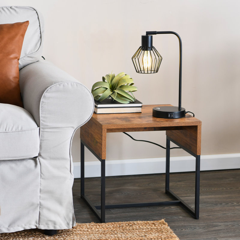 Table d'appoint Rustic Hickory Enginee, Hickory rustique
