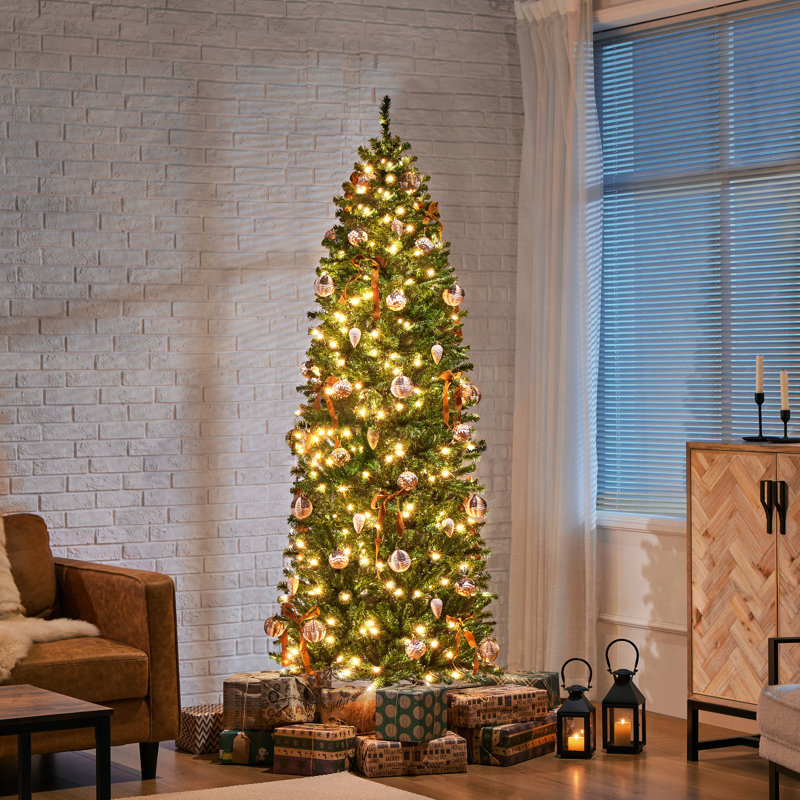 Arbre de Noël épinette Nyle, 6 pi, Illuminée