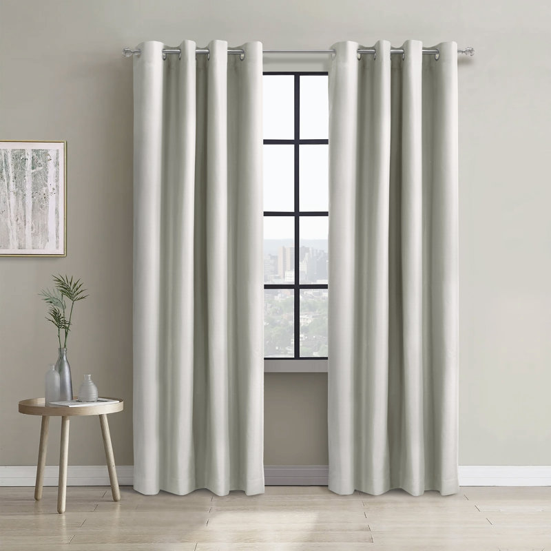 Turnervale Curtain Single Panel, White, 52" W x 84" L
