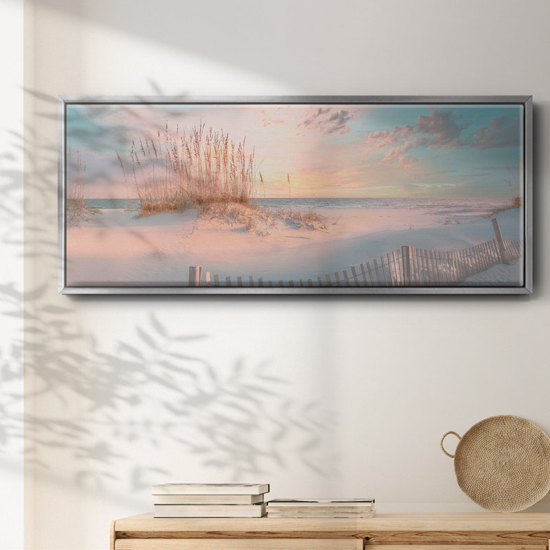 «Through the Sea Grass», reproduction sur toile flottante, H 12 po x l 30 po x P 1,5 po, Argent