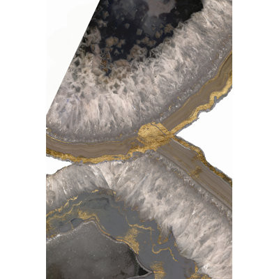 Neutral Agates I by Jennifer Goldberger - Wrapped Canvas Art Print