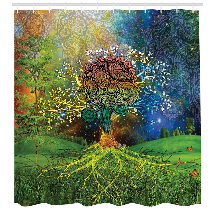 Appleton Mother Earth Zen Decor Single Shower Curtain Bloomsbury Market Size: 69 H x 105 W