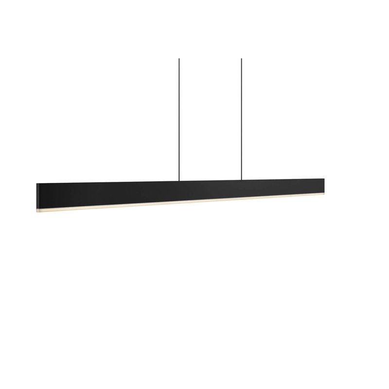 Luminaire suspendu linéaire Gooden, Noir mat, Noir, noir, noir, noir