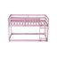 Lit mezzanine simple au-dessus d'un lit simple en bois massif et en bois d'hévéa massif avec échelle, plateformes supérieure et inférieure fabriquées avec des lattes renforcées-1488787568