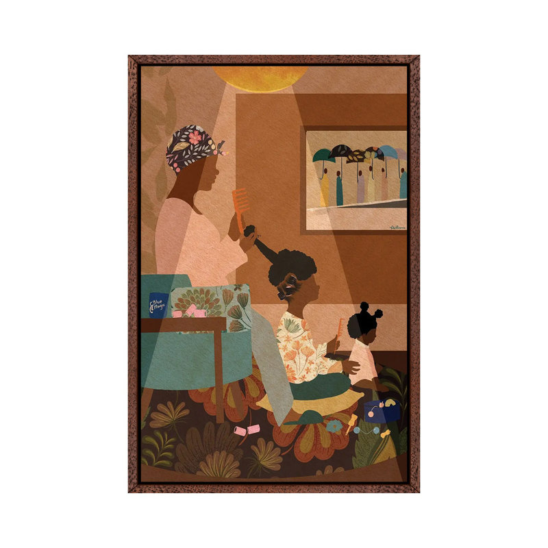Sit Still by DeeLashee - Print on Canvas, Classic Brown Wood Framed, 66.04 cm H x 45.72 cm W