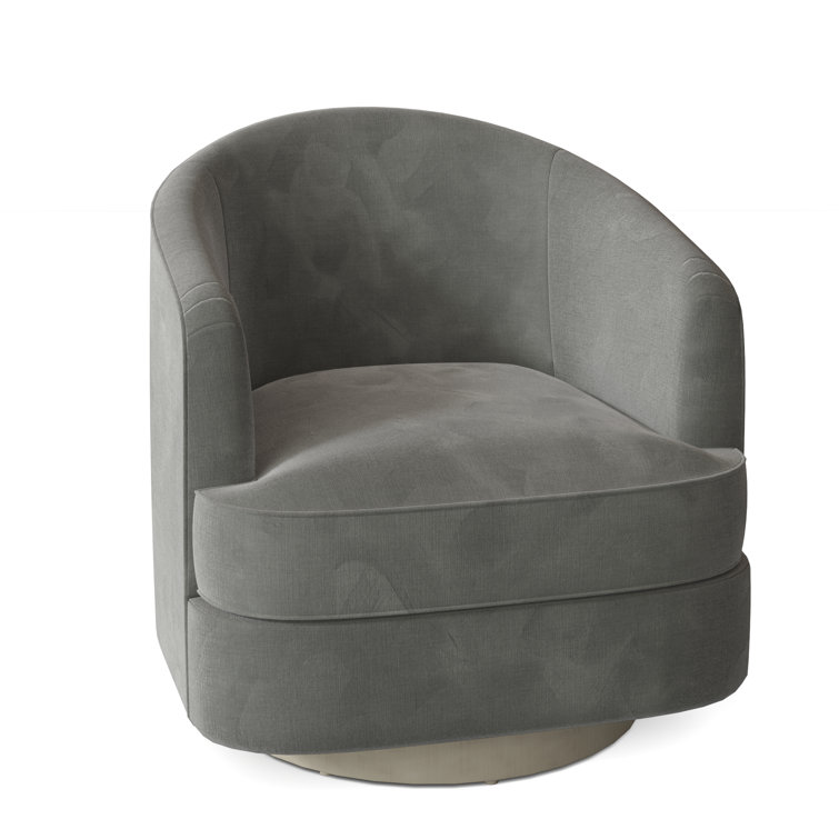Tipsy Upholstered Swivel Barrel Chair