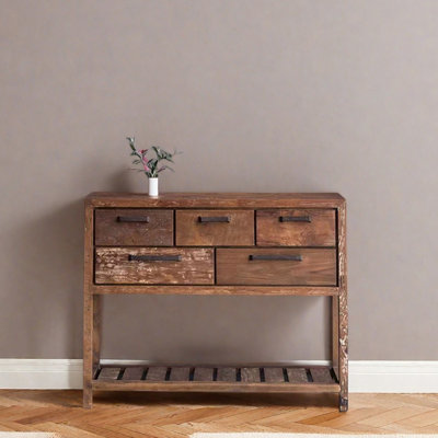 American Retro Solid Wood Entryway Table