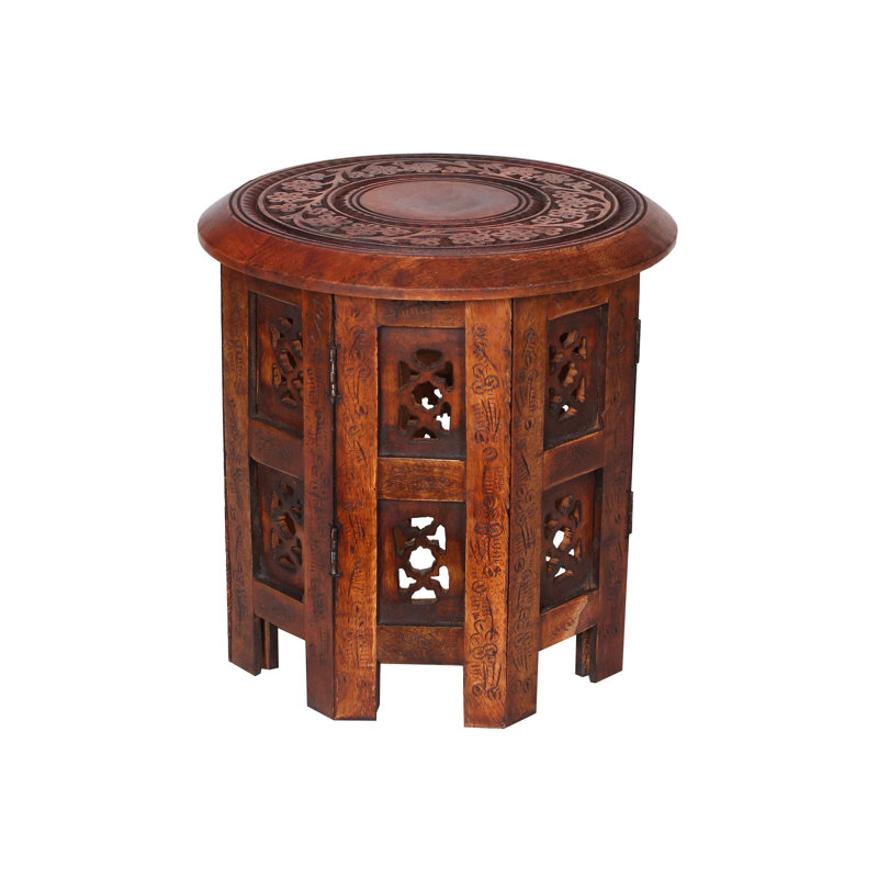 Abbeyville Frame End Table, 30cm H x 30cm W x 30cm D, Mahogany