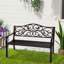 Marlowes Metal Outdoor Bench-1745240994