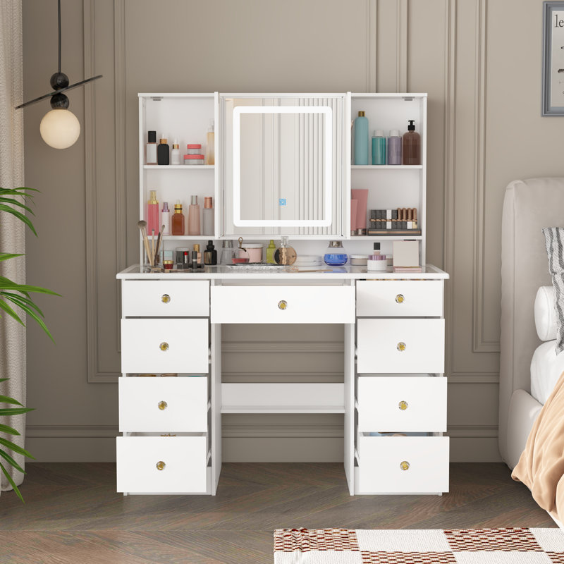 Capricia Dressing Table with Mirror