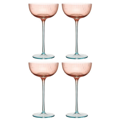 Verres coupés à deux tons