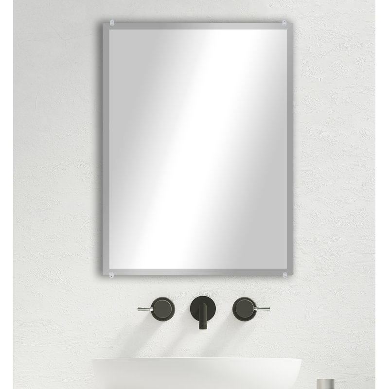 Destiney Flat Wall Mirror, 46" H x 31" W