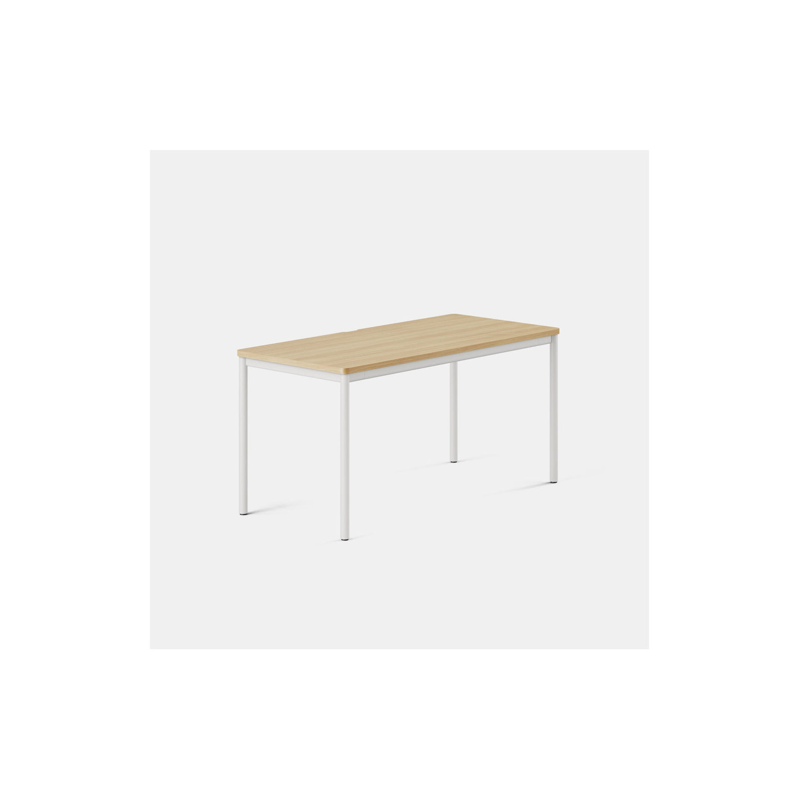 Daily Desk, 28.5" H x 58" W x 27" D, Woodgrain, White