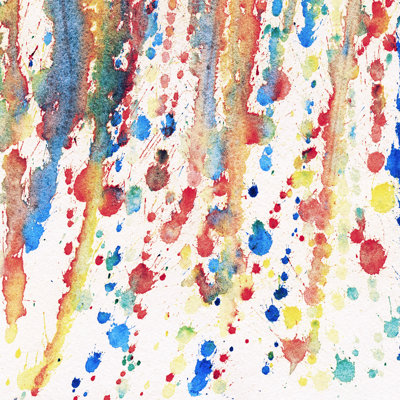 «Forson Ink Splash On Canvas» par Flas100, peinture