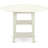 5 Piece Dining Room Furniture Set Includes a Round Kitchen Table with Dropleaf & Shelves and 4 Dining Chairs, Linen White