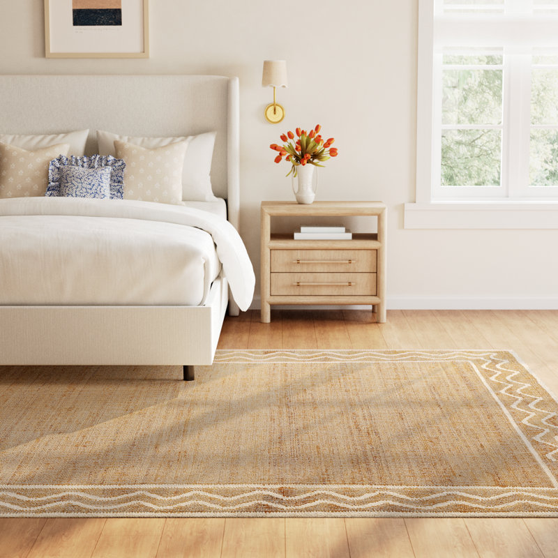 Erin Gates by Momeni Orchard Ripple Natural Hand Woven Wool and Jute Area Rug, Rectangle 9' x 12'