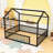 Metal Floor Bed With House Shaped And Fence-1745170792-1745170793