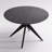 45.3" W 4-Person Round Solid and Manufactured Wood Dining Table with Metal Legs-1098987091-1087960899