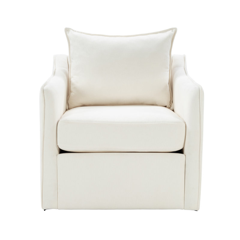 Wide Upholstered Swivel Accent Armchair, Full Back Chenille Lounge Chair, 360° Rotation, Modern Living Room Accent Chair, No Assembly Needed