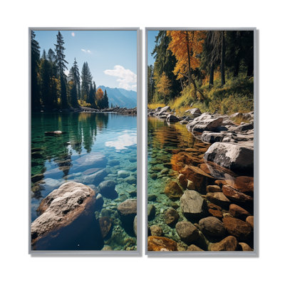 Lakeside Retreat I - White Lake House, reproduction d'art sur toile