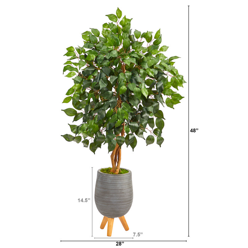 Ficus artificiel 48 po en pot