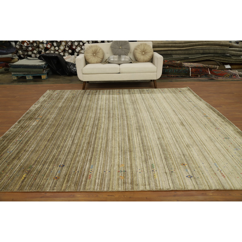 Tapis carré fait à la main de style Gabbeh 9 x 9
