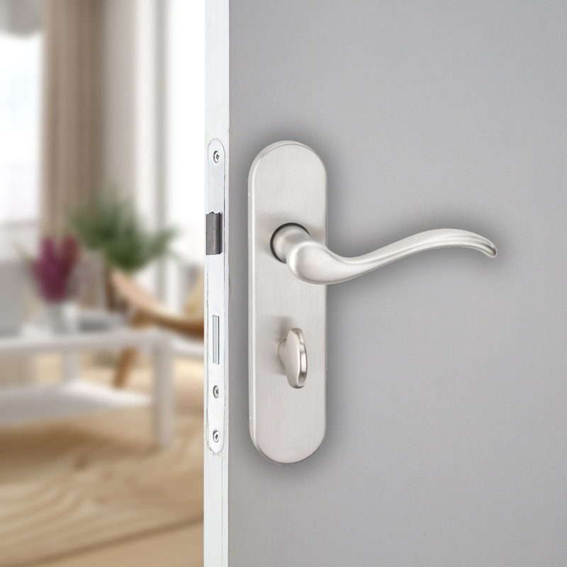 Door Handle, Satin Nickel