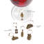 Grapevine Gold Vineyard Wine Charms