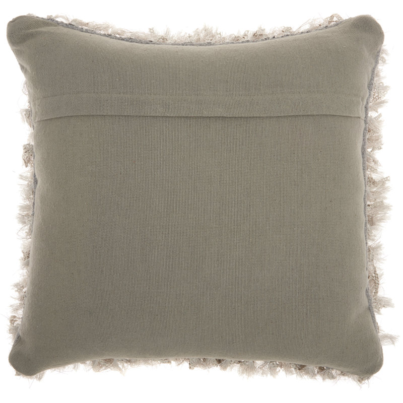 Housse de coussin carré et insert, Gris pâle